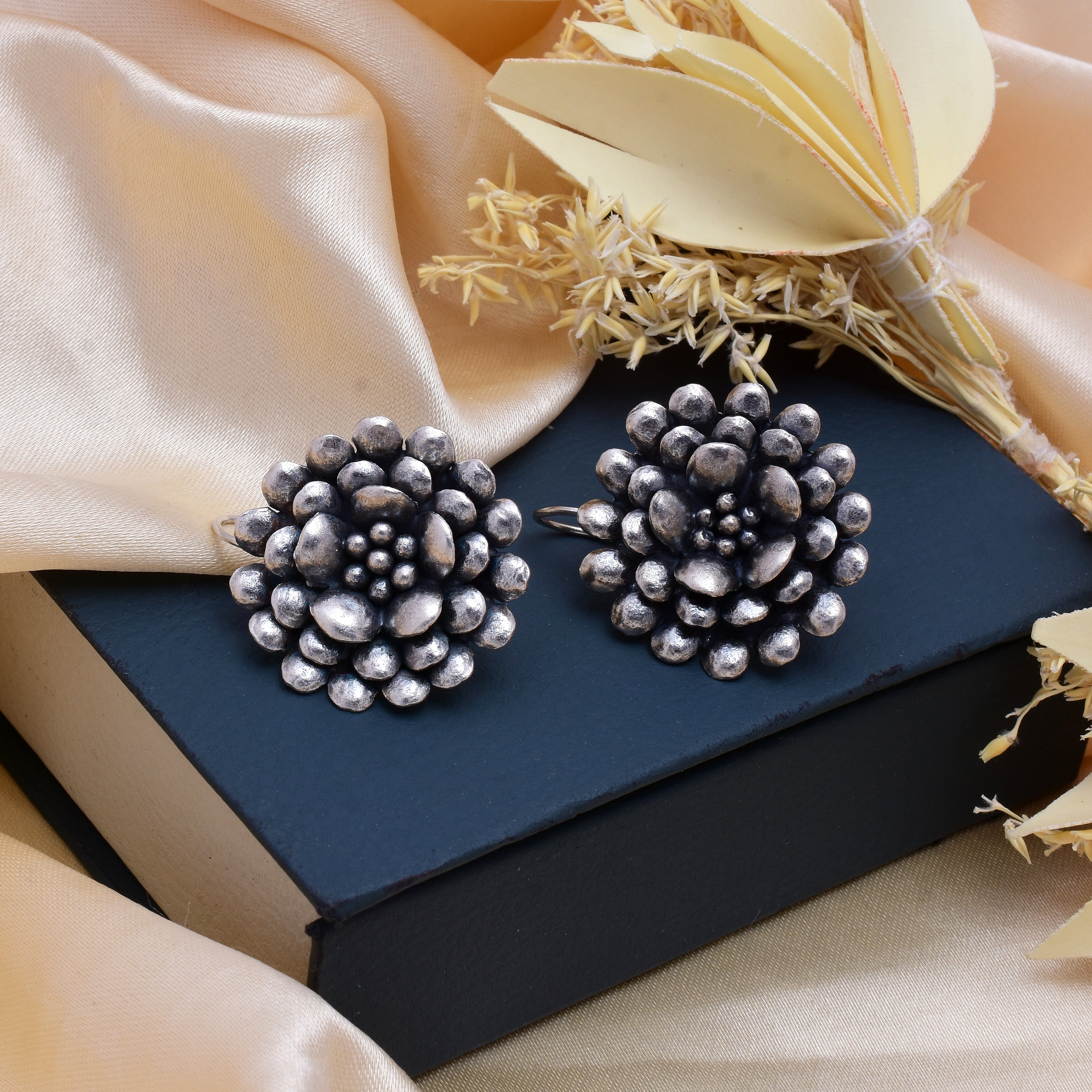 Pure 925 Silver Flower Earring